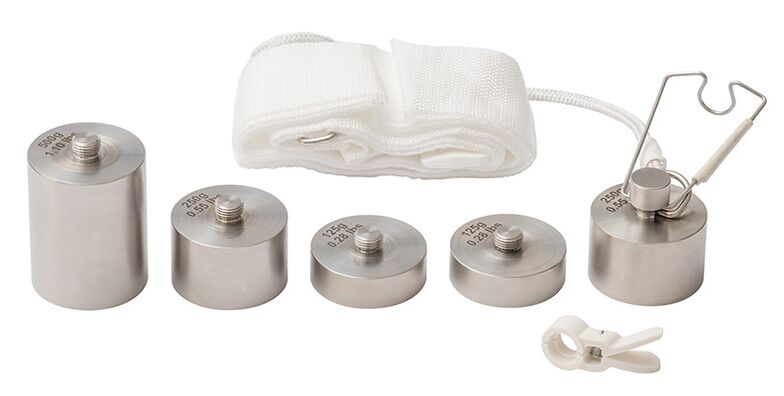 Weights for penis enlargement thanks to mechanical stretching